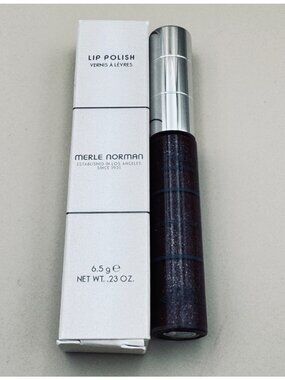Merle Norman Lip Polish Cream Lip Gloss High Shine NIB Downtown Brown